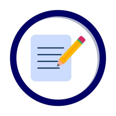 Kağıt Düzenleme. Web simgesi basit illüstrasyon