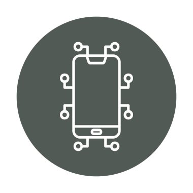 Akıllı telefon simgesi. özet vektör illüstrasyonu 