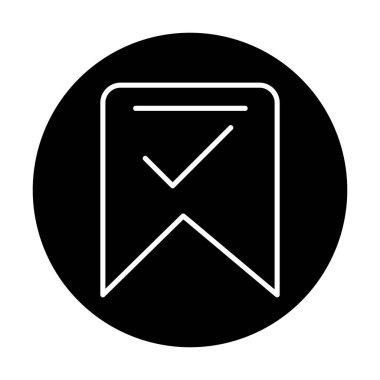 işaret simgesini işaretle, vektör illüstrasyonu basit tasarım