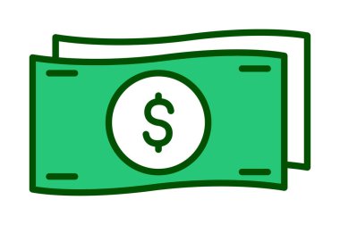 para ve para simgesi, vektör illüstrasyonu basit tasarım