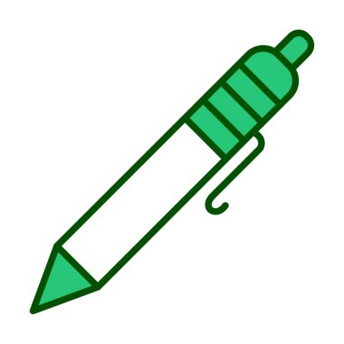 Tükenmez kalem simge vektör çizim 