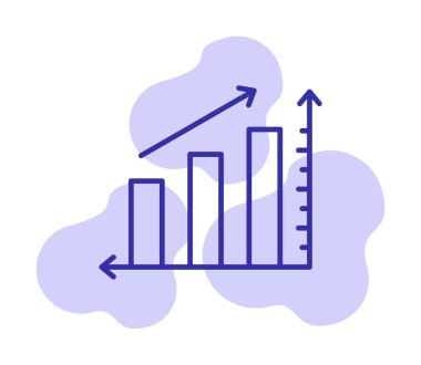 Grafik. Web simgesi basit illüstrasyon 