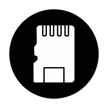 SD kart simgesi vektör illüstrasyonu 