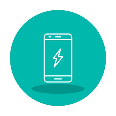 Mobil simge vektör illüstrasyonunu şarj et