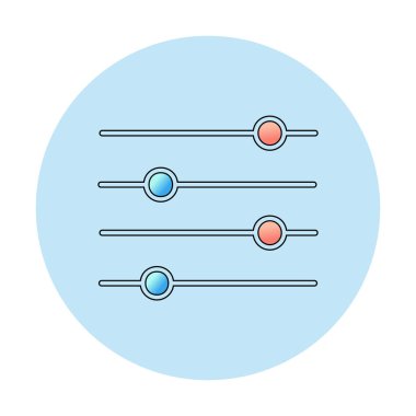 Ayar web simge vektör çizim