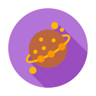 Gezegenler simgesi, vektör illüstrasyonu