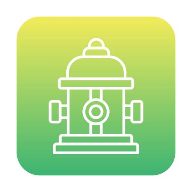 Modern yangın musluğu simgesinin vektör illüstrasyonu 