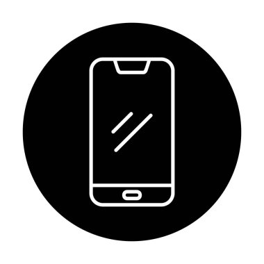 Akıllı telefon simgesi. özet vektör illüstrasyonu 