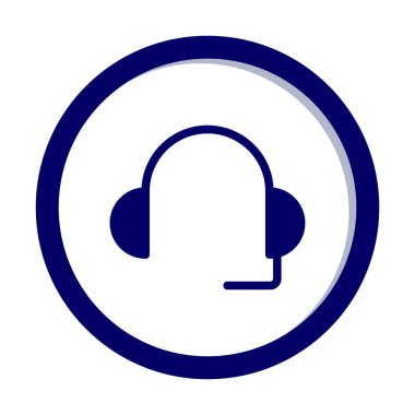 kulaklık simgesi vektör illüstrasyon destek servisi