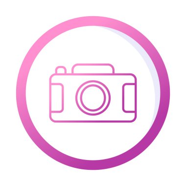 Kamera. Web simgesi basit illüstrasyon 