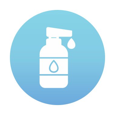 Bebek losyonu web simgesi, vektör illüstrasyonu 