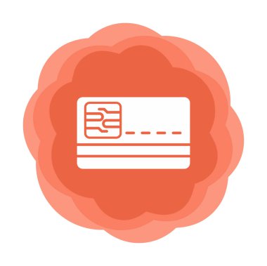 Akıllı Kart vektörü basit biçim simgesi