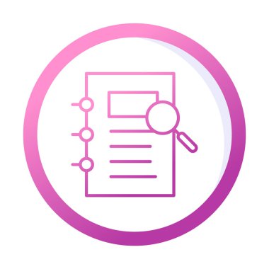 ofis kağıdı ve büyüteç