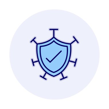 Koruma kalkanı ikonu vektör illüstrasyon tasarımı