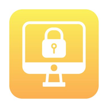 Beyaz arkaplanda asma kilit vektör çizimi