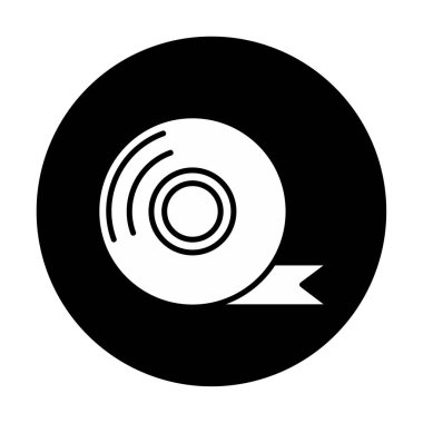 Yapışkan bant vektör düz simge tasarımı 