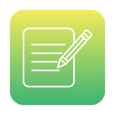 Kağıt Düzenleme. Web simgesi basit illüstrasyon