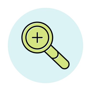 yakınlaştırma simgesi, vektör illüstrasyonu basit tasarım