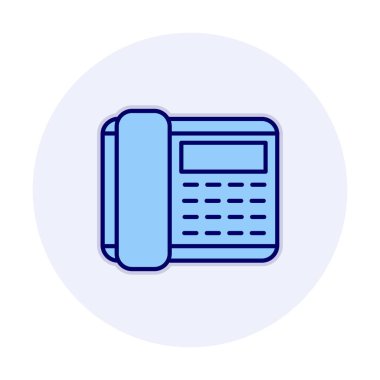 Basit Telefon Simgesi, vektör illüstrasyonu