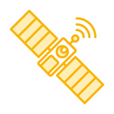 Uydu Simgesi, vektör illüstrasyonu