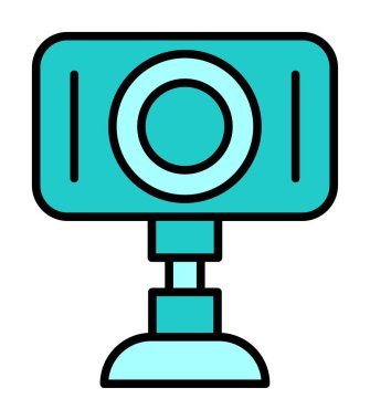 Web kamera simge vektör çizim