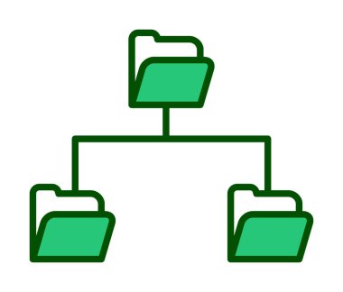 Basit Dizin Paylaşımı, vektör illüstrasyonu