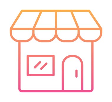 Dükkanı web simge vektör çizim