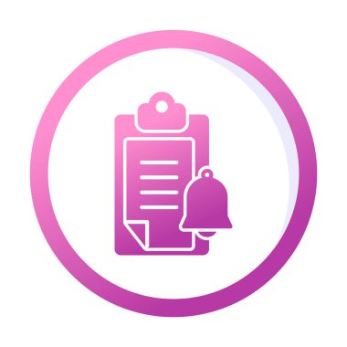 bildirim simgesi vektör illüstrasyonu. 