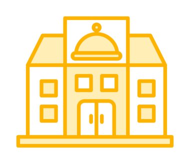 Beyaz arkaplanda restoran vektör illüstrasyonu