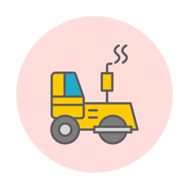 yol silindiri simgesi, modern vektör illüstrasyon tasarımı