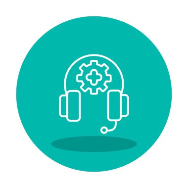 ikon vektör illüstrasyonunu destekle