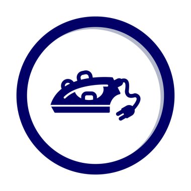 Demir düz simgesi. vektör çizim