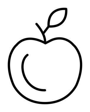 elma web simgesi, vektör çizim  