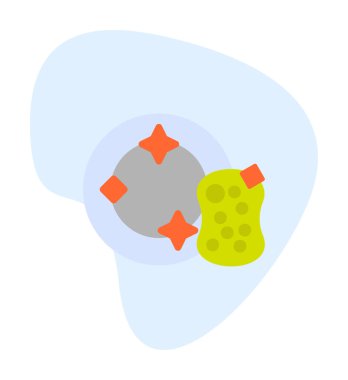 Tabak Süngeri web simgesi, vektör illüstrasyonu