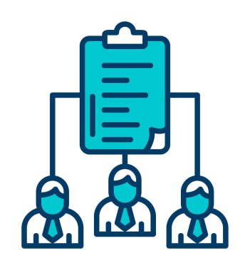 Work Distribution web icon, vector illustration 