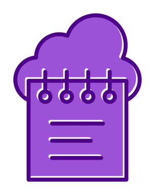 bulut veri çizgisi ikonu vektör illüstrasyonu