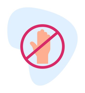 Web simgesine, vektör illüstrasyonuna dokunma