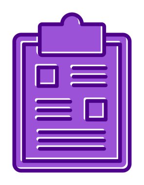 Pano simgesi, vektör illüstrasyonu basit tasarım