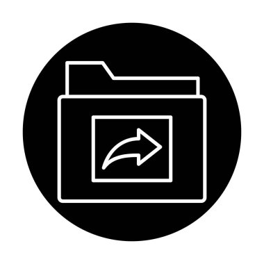 klasör renkli vektör simgesi 