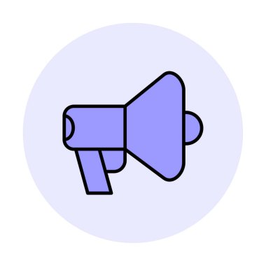 megafon simgesi, vektör illüstrasyonu