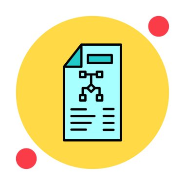 Dosya vektör simgesini çalıştır. Yazdırma, mobil ve web uygulamaları için kullanılabilir.