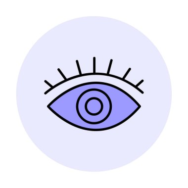 Göz simgesi, vektör illüstrasyon tasarımı 