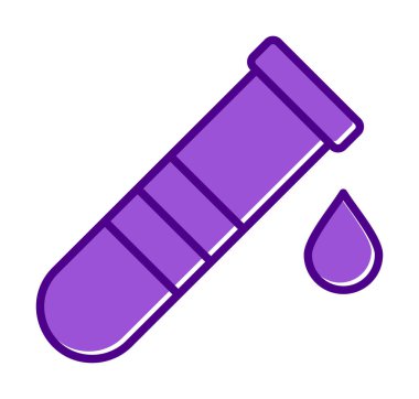 test tübü ikon vektör çizimi