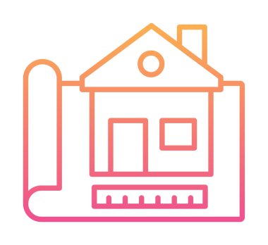 Vektör Yapı Çizim simgesi illüstrasyonu                                                    