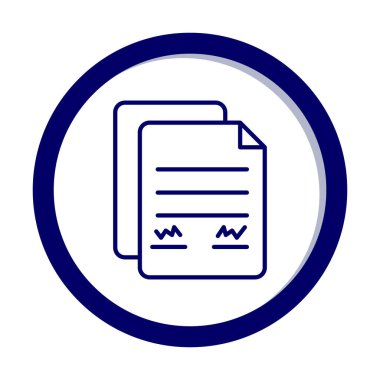 belge web simgesi vektör illüstrasyonu 