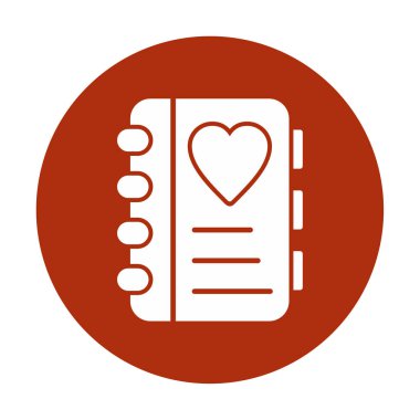 not defteri simgesi soyut arkaplan vektöründe izole edildi