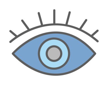 Göz simgesi, vektör illüstrasyon tasarımı 