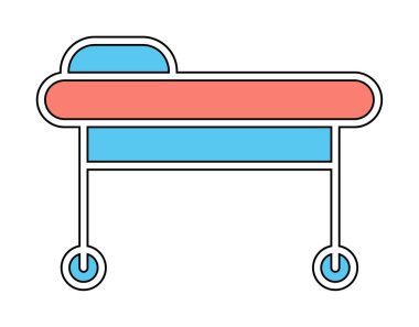 Sedye ağ simgesi, vektör illüstrasyonu