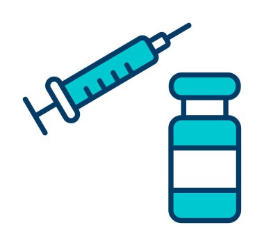 Şırınga web simgesi, vektör çizim 