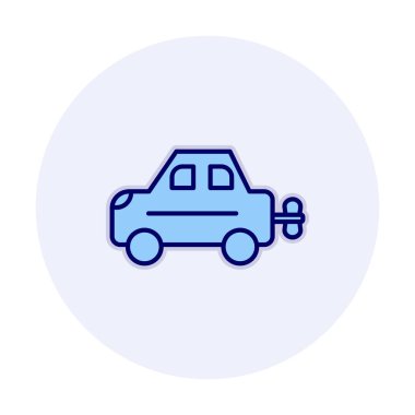 Araç Oyuncağı simgesi arka planda izole edildi